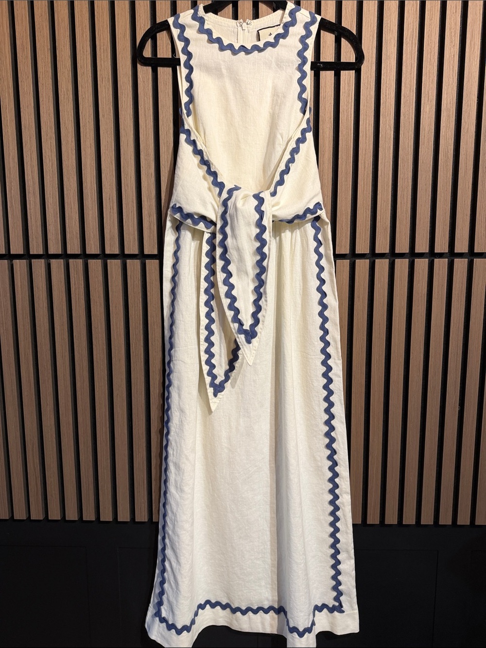 Tuckernuck Ivory Ric Rac Tie Brocks Dress - Picture 4 of 6